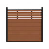 Waterproof wood plastic composite fencing panels board garden material outdoor privacy aluminum white privacy wpc post fence