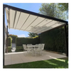 Awning Garden Canopy Waterproof Gazebo Bracket Folding Aluminium Sliding Roller Pergola Canopy Roof Awning