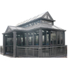 Sunrooms & Glass Houses Sun Room Outdoor Free Standing Sunroom Prefabricated 4 Season Garden Outdoor Glass House