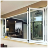 Powder Coated Folding windows Mosquito Nets for Balcony Electric Vertical Balcony Folding Window