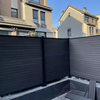 Waterproof wood plastic composite fencing panels board garden material outdoor privacy aluminum white privacy wpc post fence
