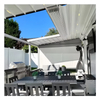 Awning Garden Canopy Waterproof Gazebo Bracket Folding Aluminium Sliding Roller Pergola Canopy Roof Awning