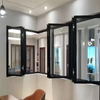 Powder Coated Folding windows Mosquito Nets for Balcony Electric Vertical Balcony Folding Window