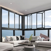 Powder Coated Folding windows Mosquito Nets for Balcony Electric Vertical Balcony Folding Window