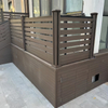 Waterproof wood plastic composite fencing panels board garden material outdoor privacy aluminum white privacy wpc post fence